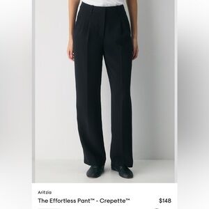 Aritzia Black Effortless Pant